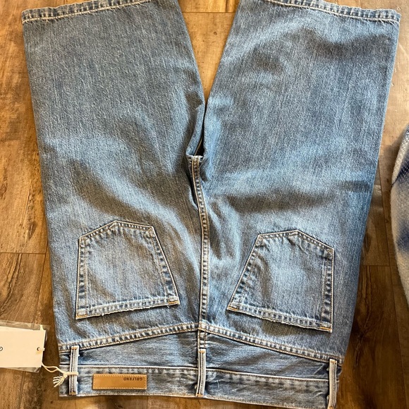 NWT GRLFRND Cosima Wide leg Jean Bermuda short in Live For You sz 28 - Picture 4 of 8